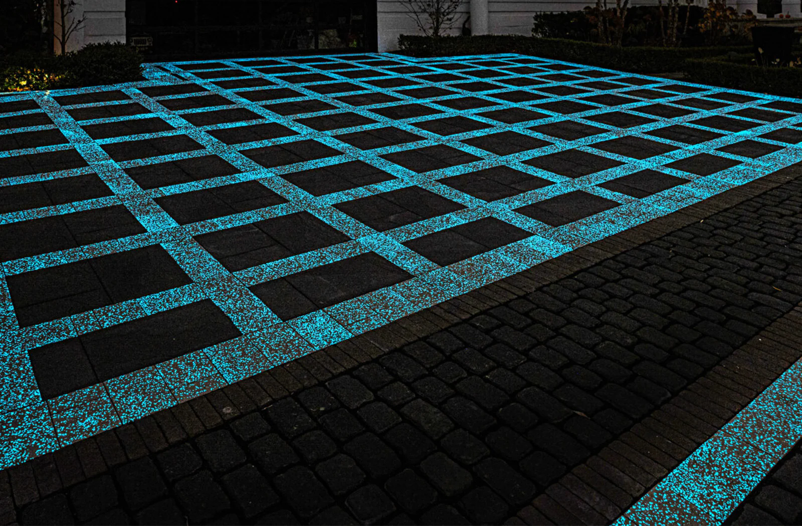 Concreto que brilla en la oscuridad