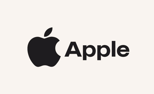 imagen con el logo original de apple