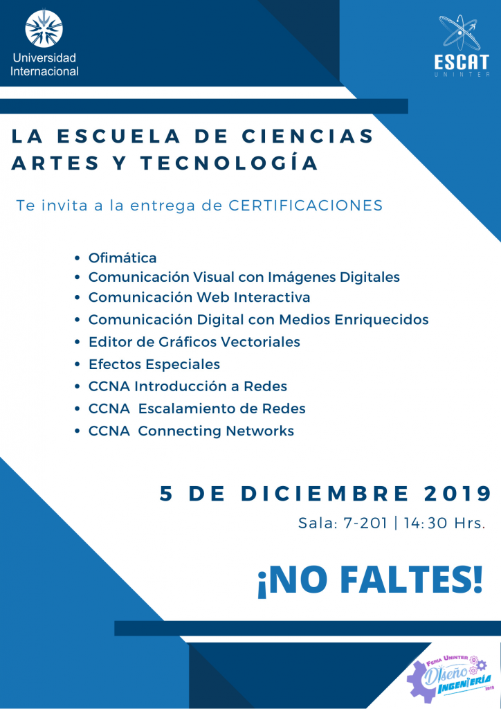 #FeriaDI19 Certificaciones