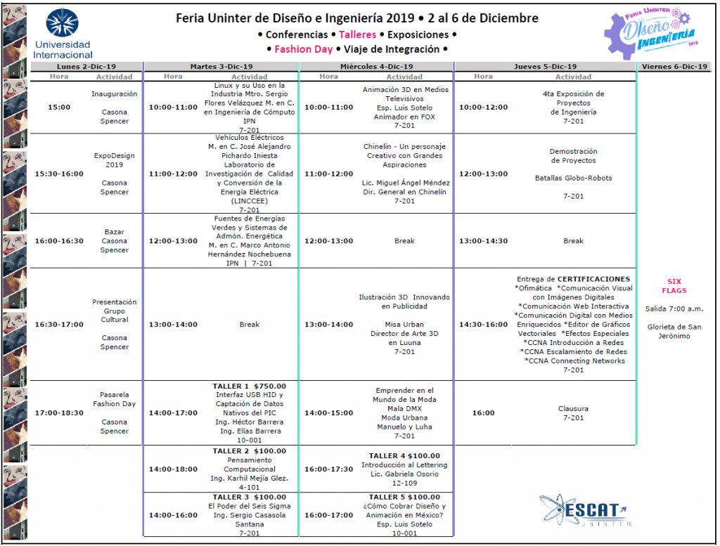 #FeriaDI19 Programa