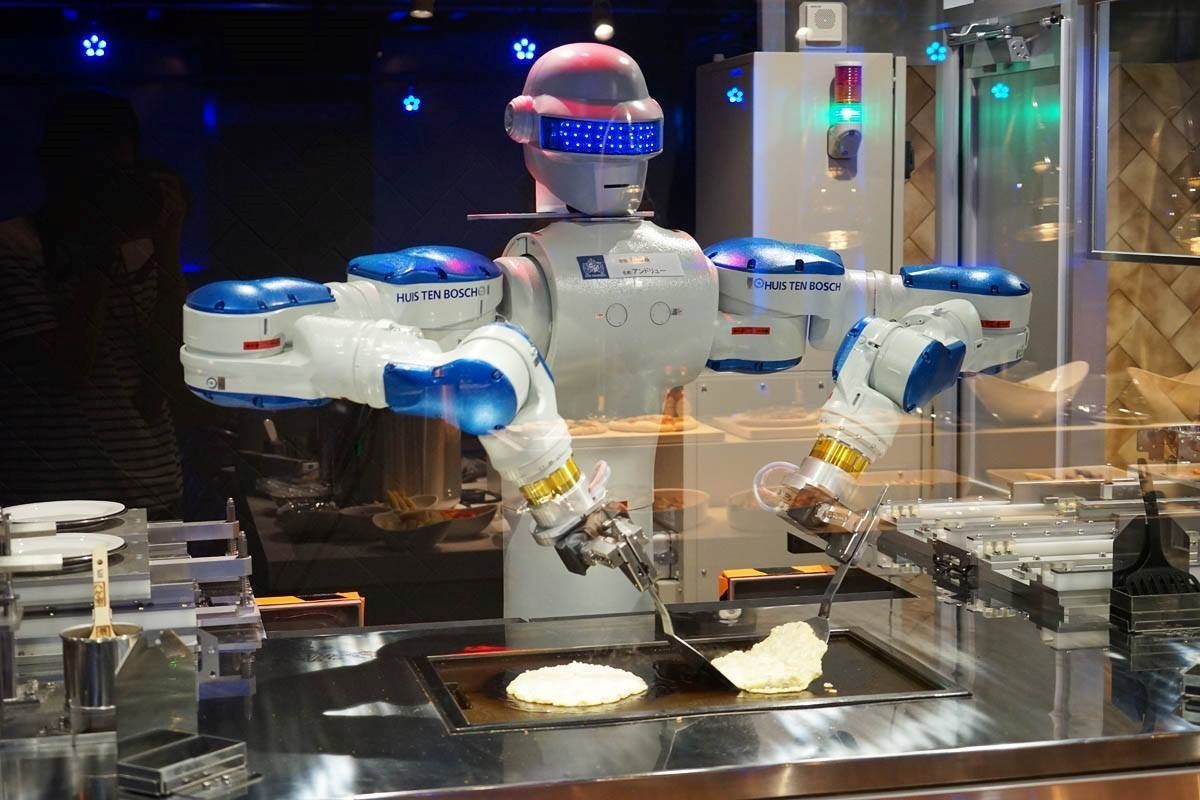 Chef robot en china Robótica Uninter ESCAT Uninter