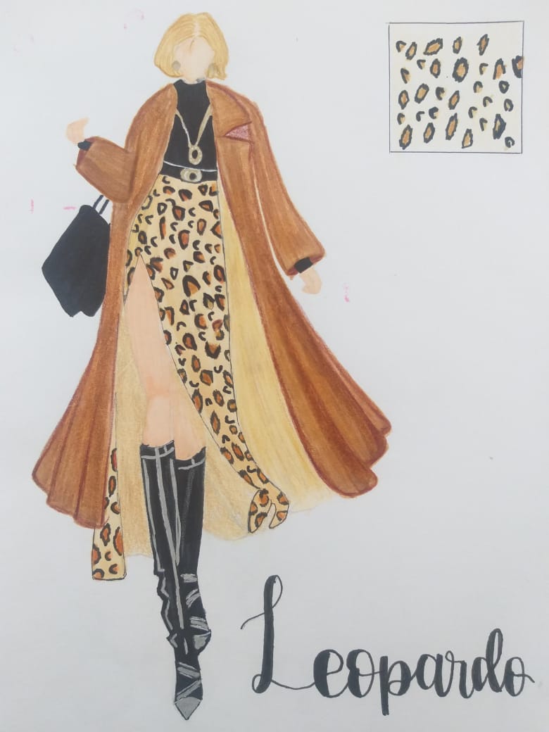 Representación - Ilustración textura leopardo