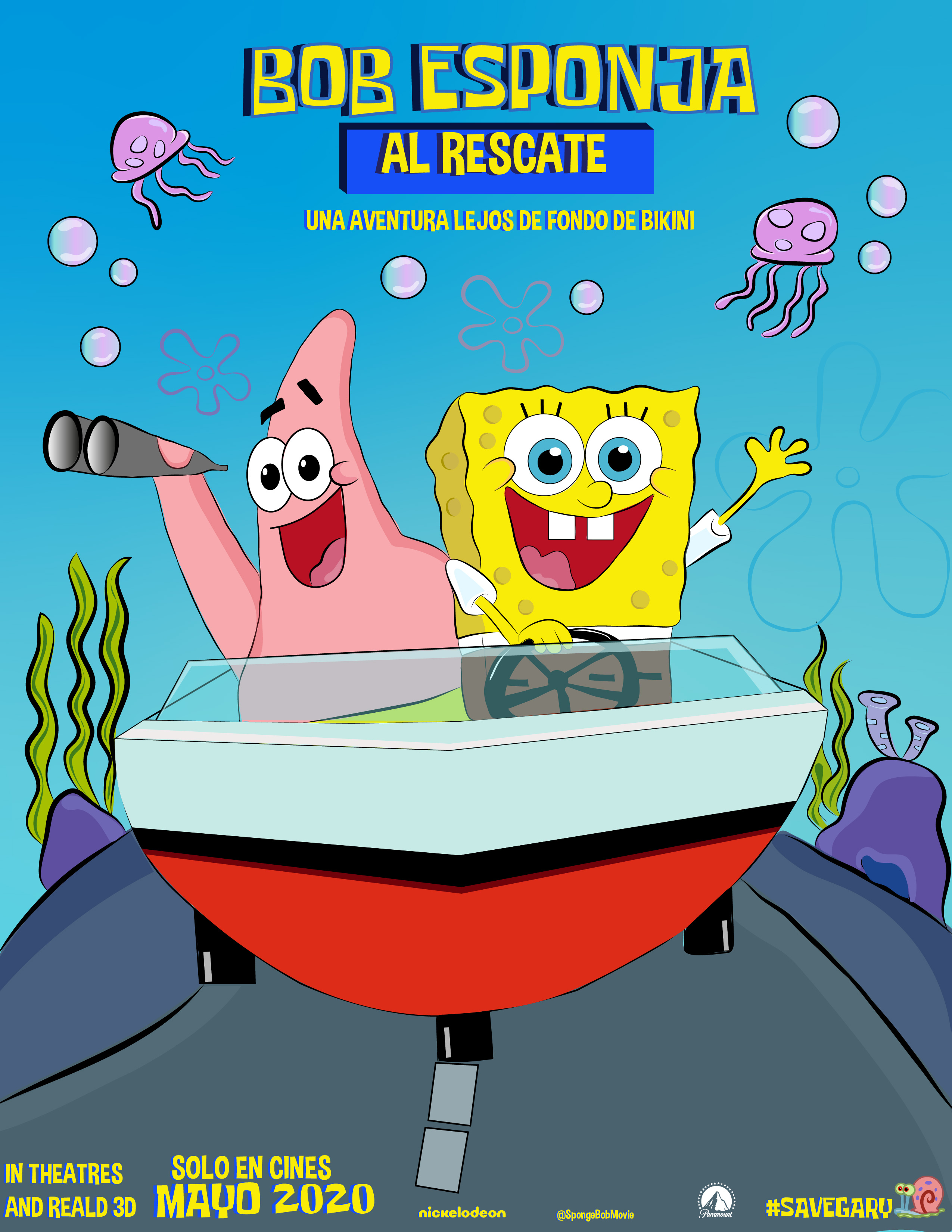 Poster Cinematográfico de bob esponja