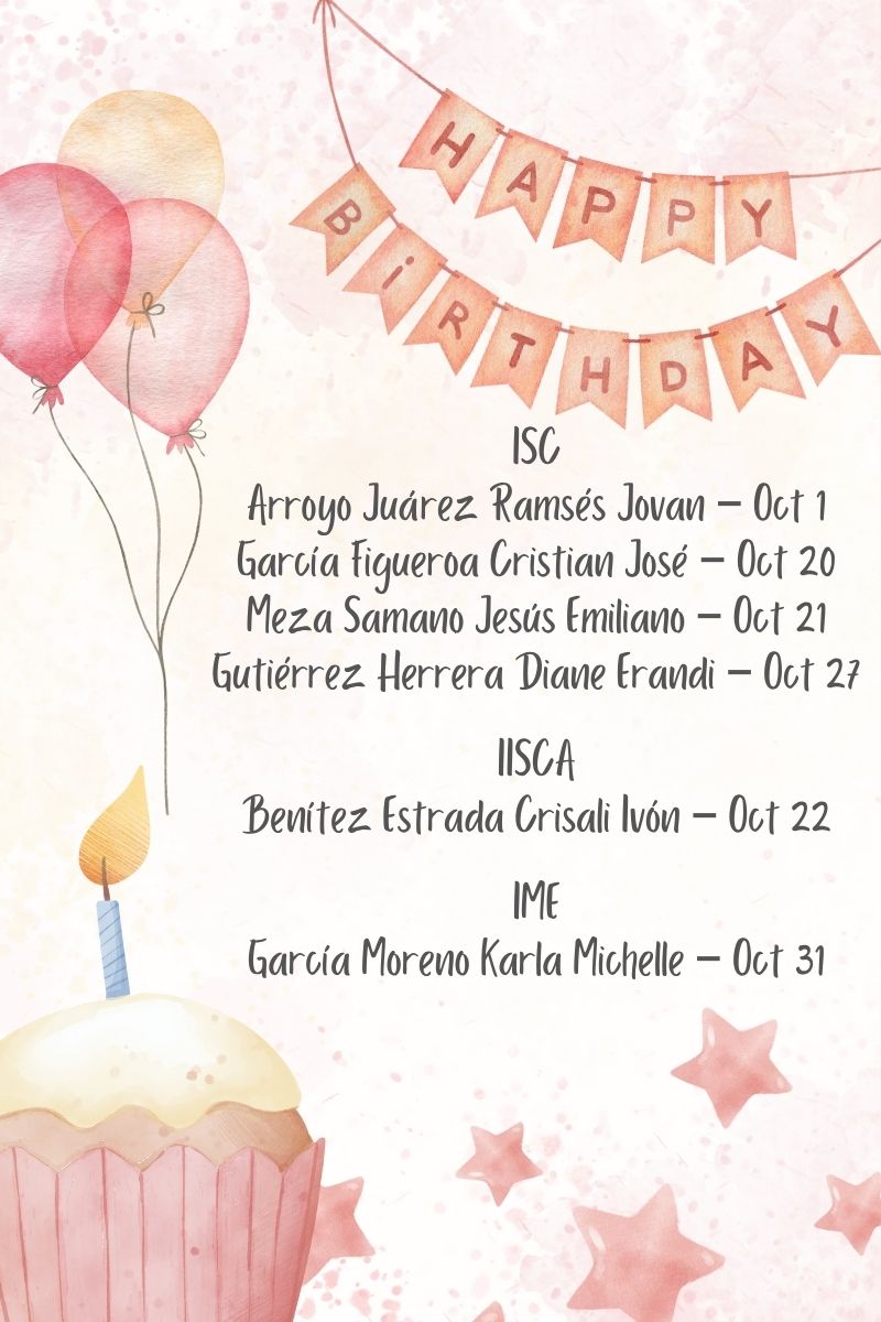 Cumpleañeros de Octubre