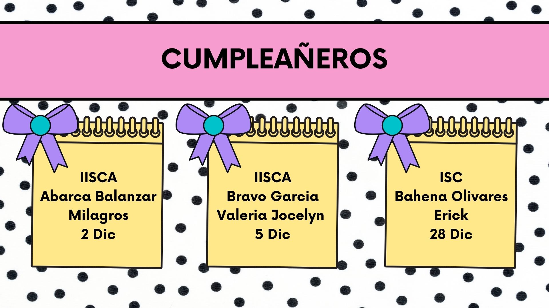 Cumpleaños Diciembre