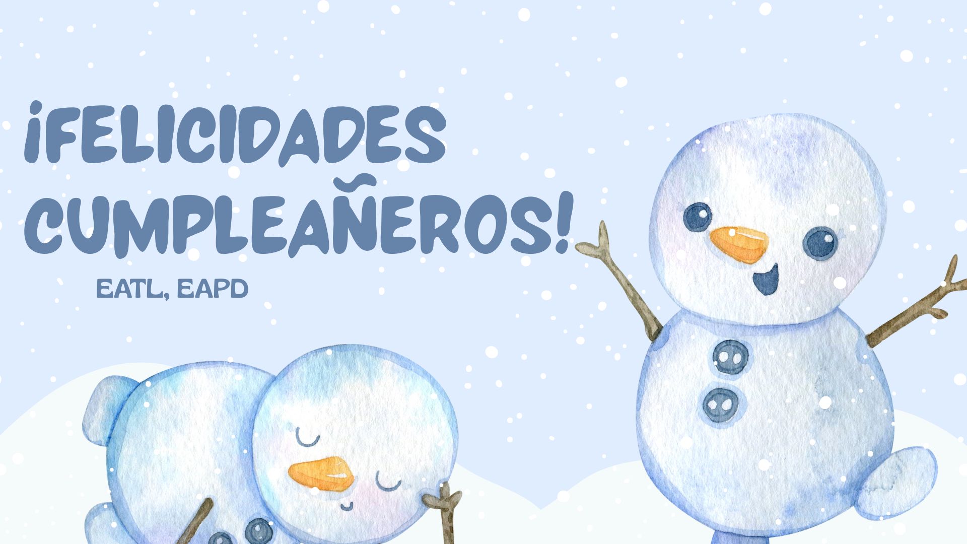 Cumpleañeros de Enero