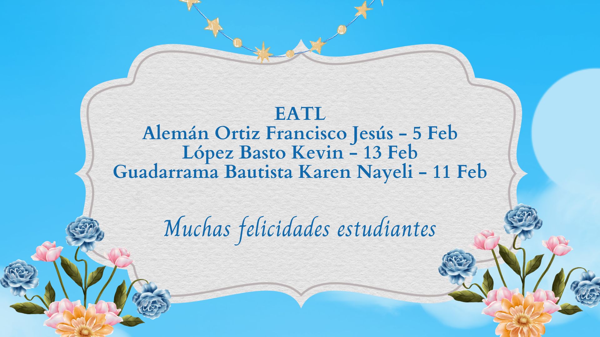 Febrero cumpleañeros