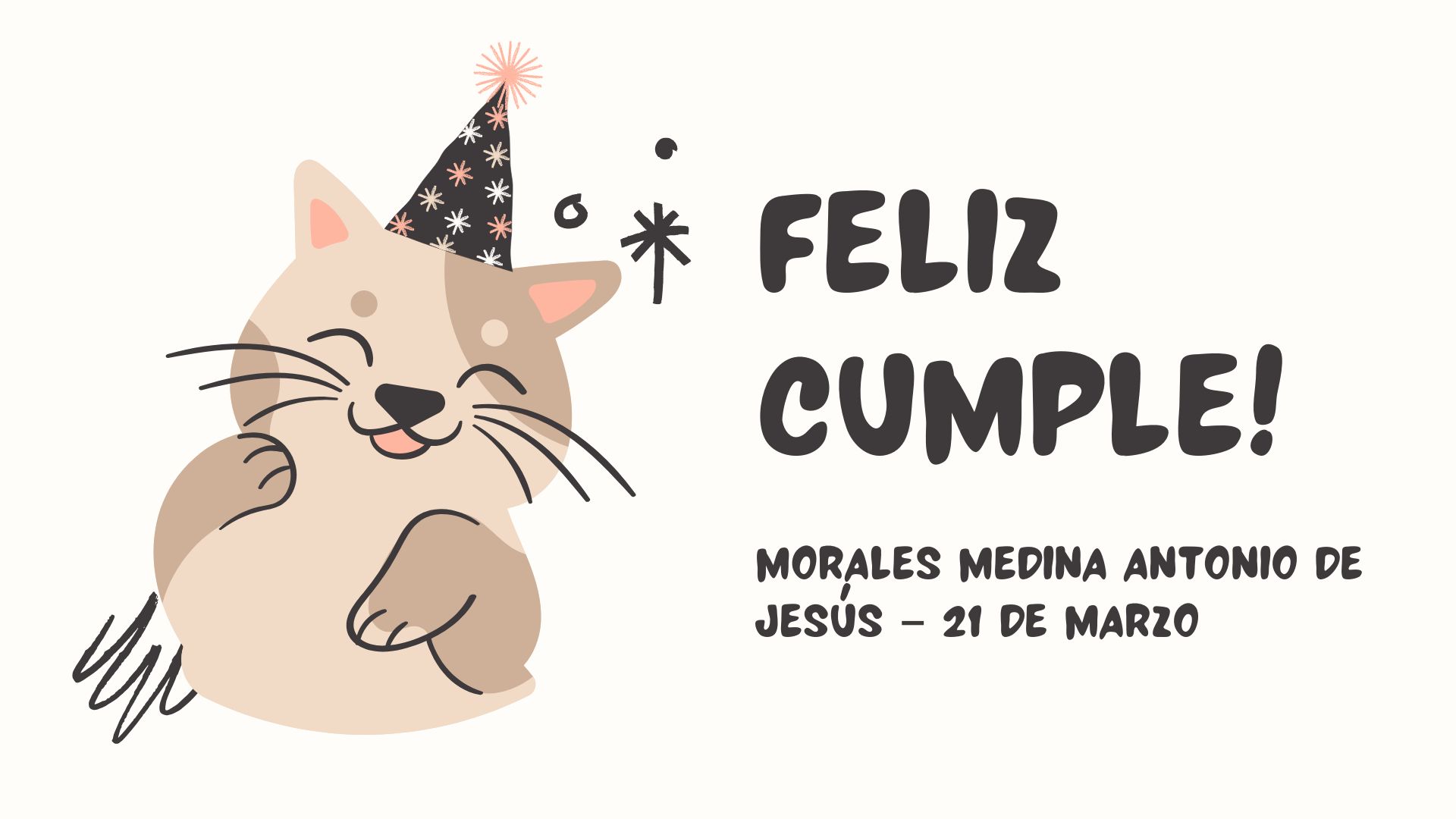 Marzo cumpleaños