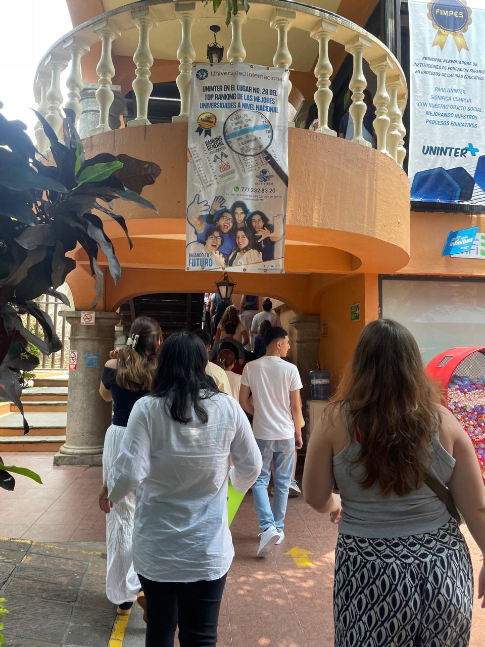 Llegada de estudiantes extranjeros