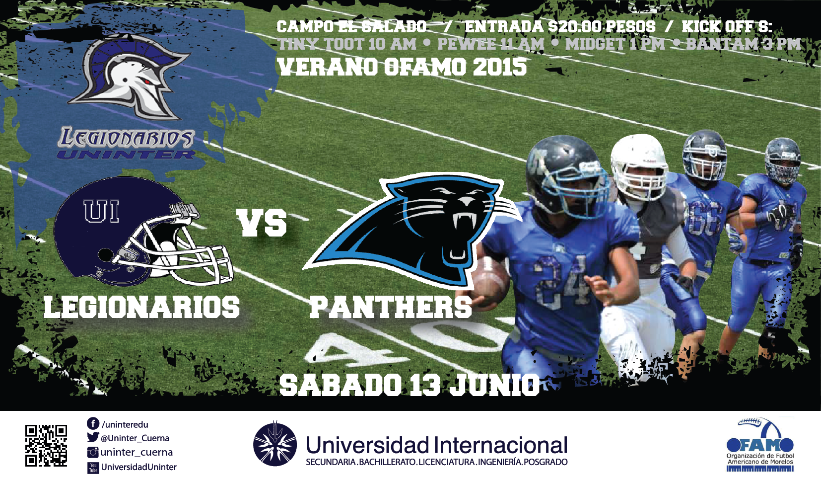 Postal Jornada 0 Infantil Verano OFAMO 2015 Legionarios UNINTER