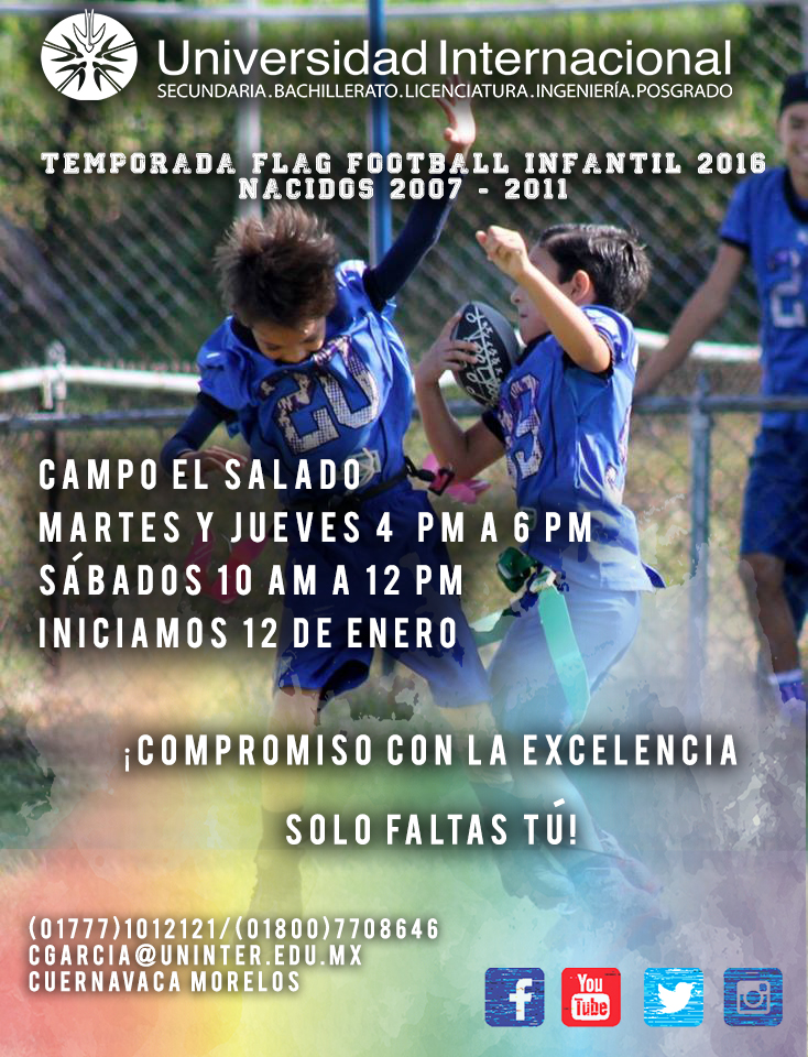 FLAG FOOTBALL  INFANTIL 2016