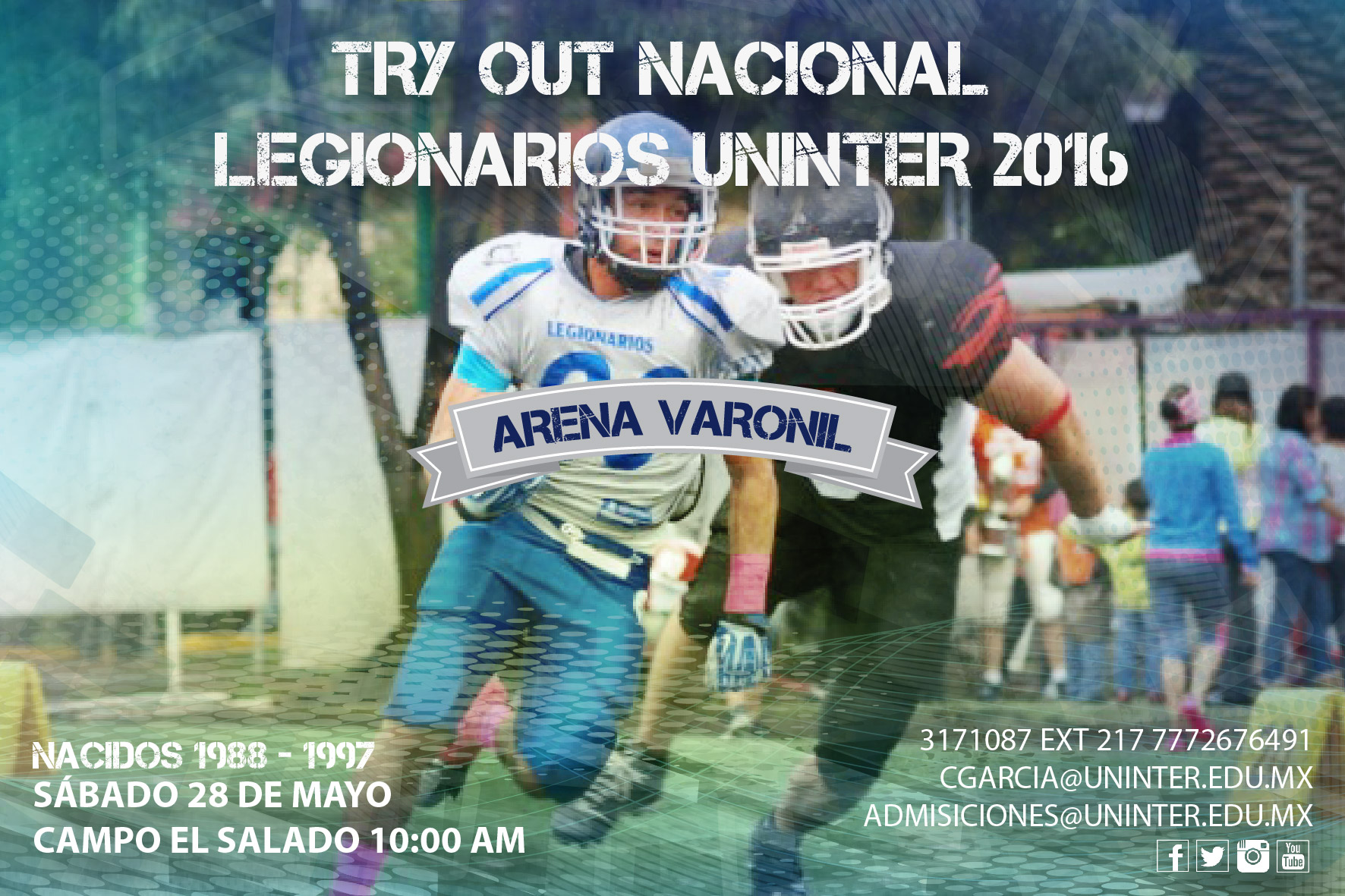 Postales TRY OUT NACIONAL LEGIONARIOS UNINTER 2016-01