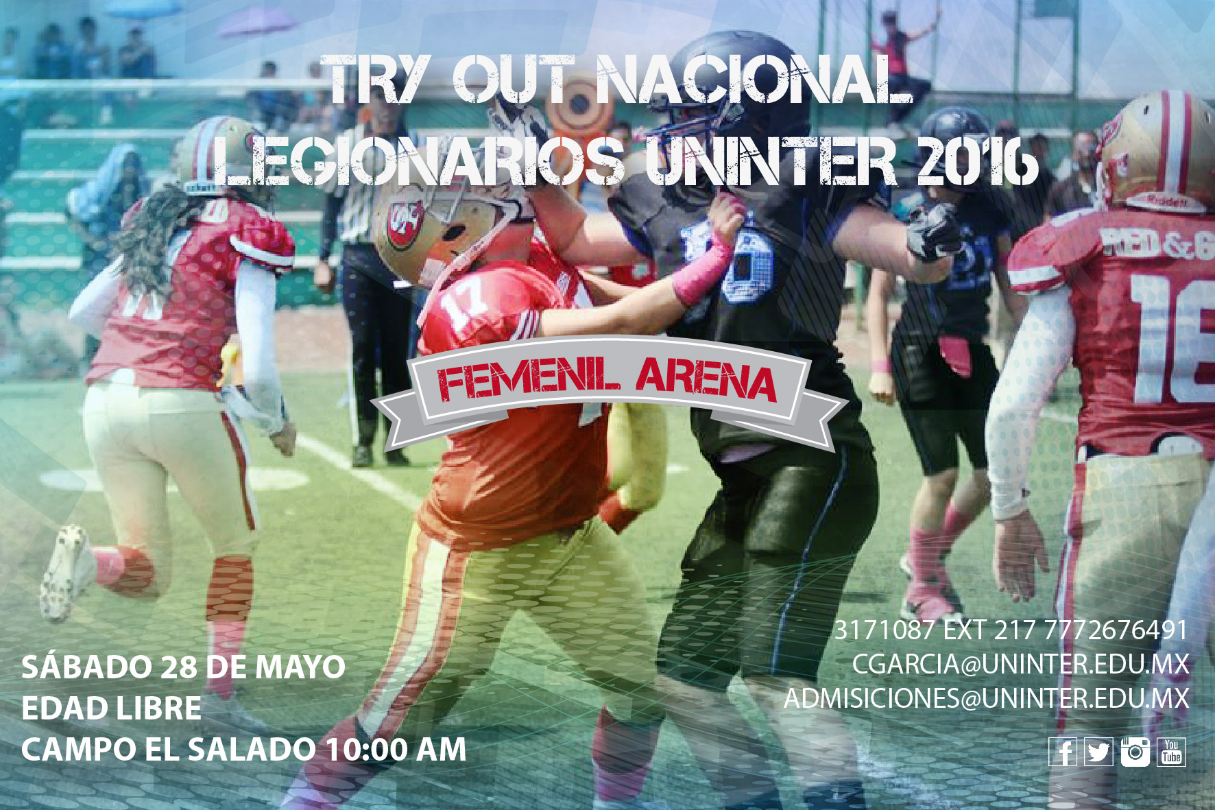 Postales TRY OUT NACIONAL LEGIONARIOS UNINTER 2016-02