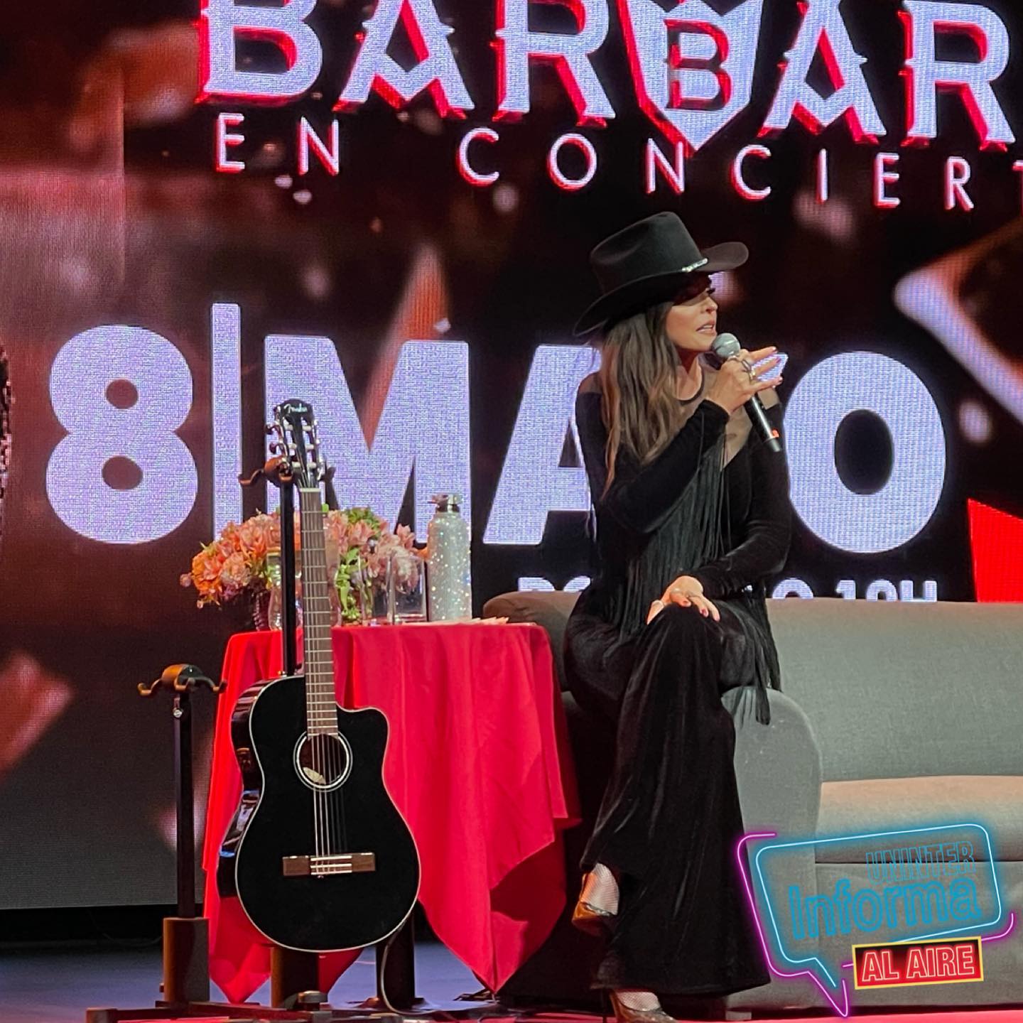 Ana Bárbara anuncia su primer Auditorio Nacional, durante una rueda de prensa realizada este 26 de abril en el lunario del Auditorio Nacional.